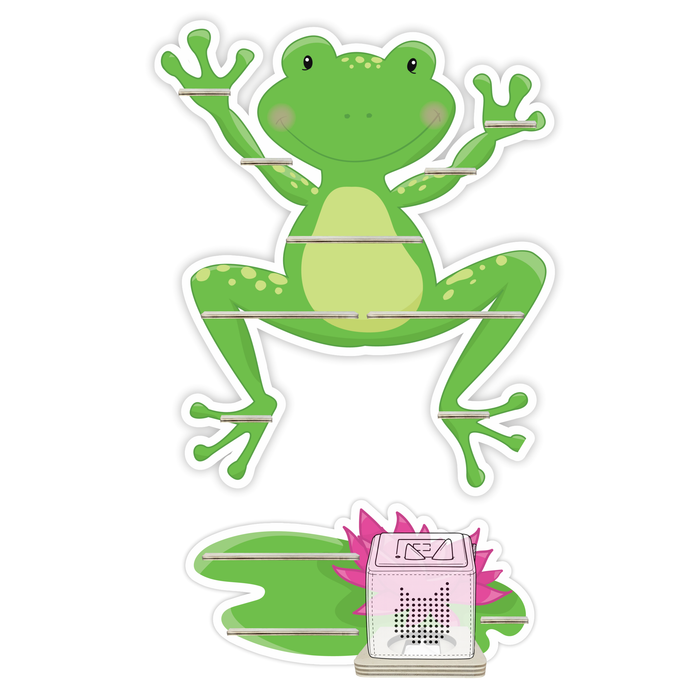 Regal für Musikbox - Frosch mit Seerose