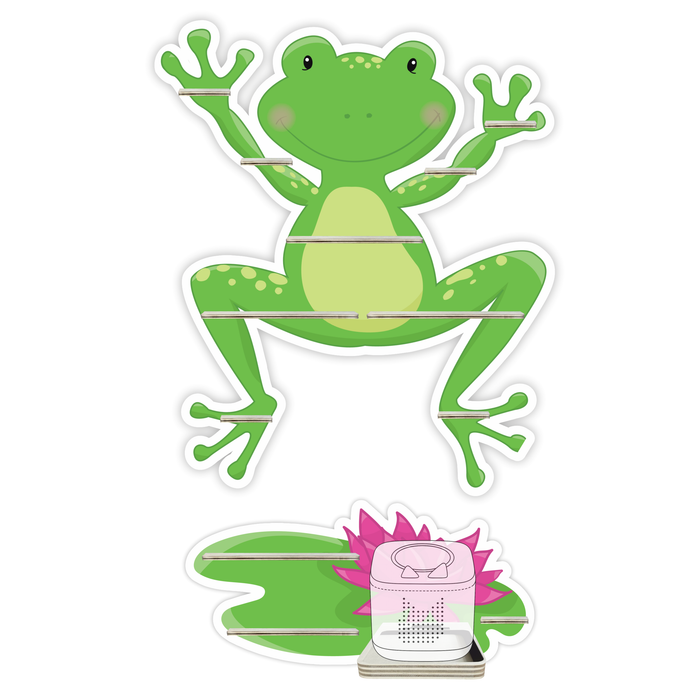 Regal für Musikbox - Frosch mit Seerose