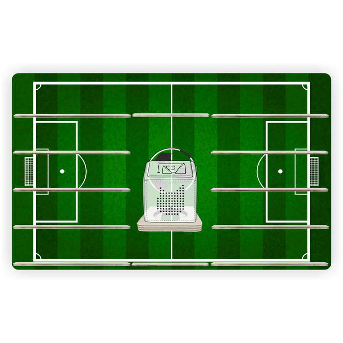 Regal für Musikbox - Fussballfeld
