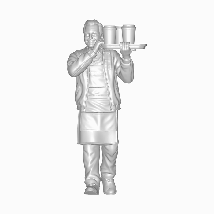 Getränkeverkäufer mit Tablett - (DF-1076)