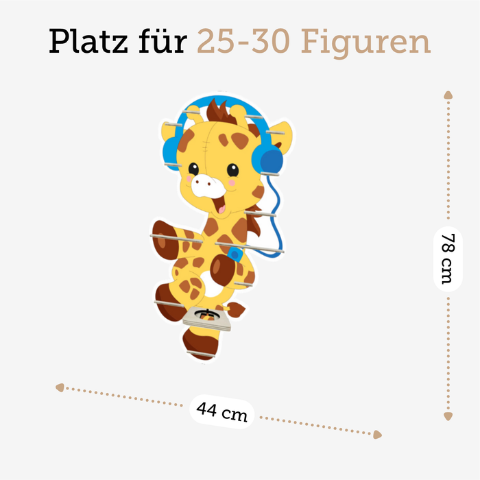 Regal für Musikbox - Giraffe mit Kopfhörer