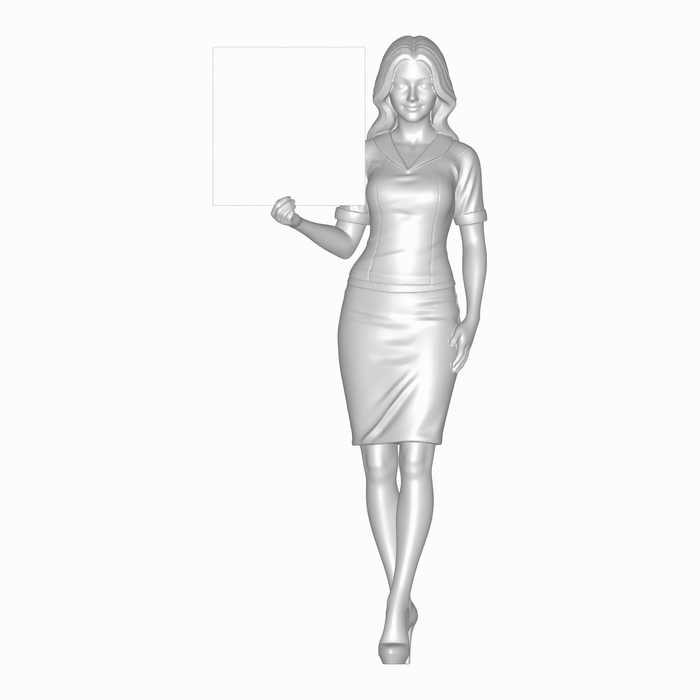 Grid Girl mit Schild 2 - (DF-1078)