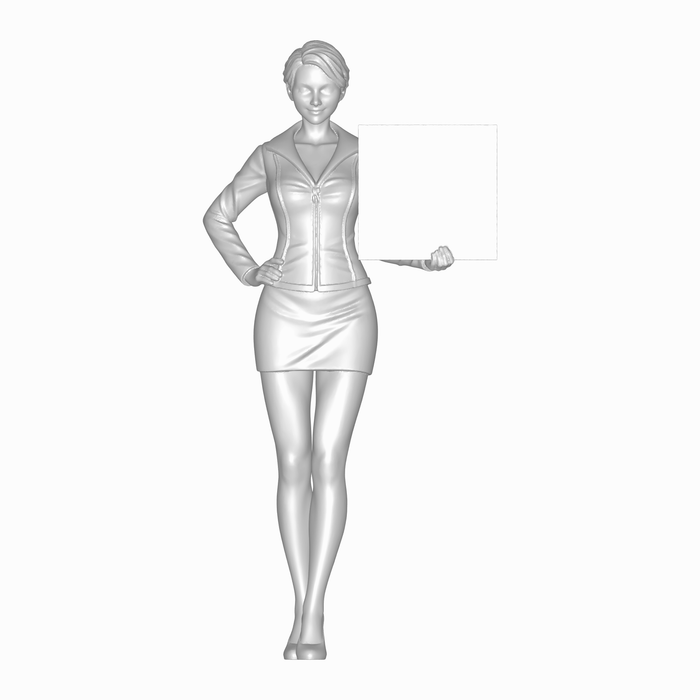 Grid Girl mit Schild - (DF-1079)