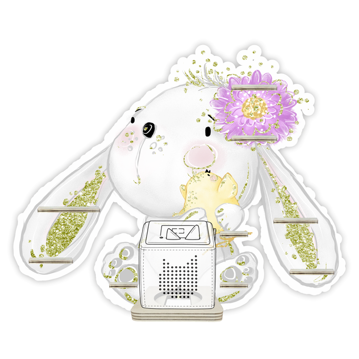 Regal für Musikbox - Hase mit Blume im Ohr