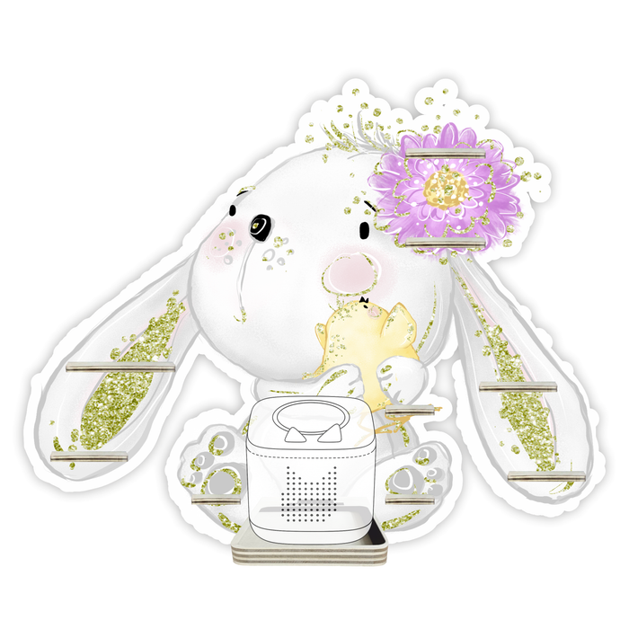 Regal für Musikbox - Hase mit Blume im Ohr