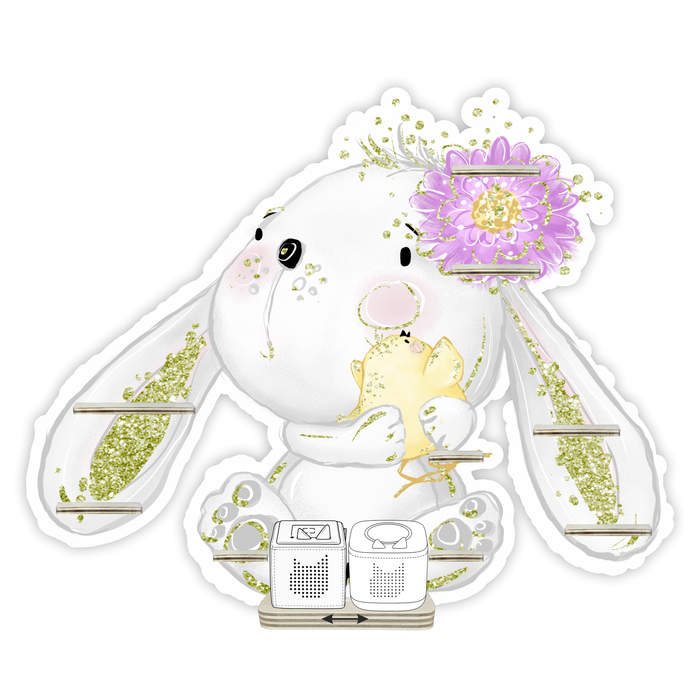 Regal für Musikbox - Hase mit Blume im Ohr