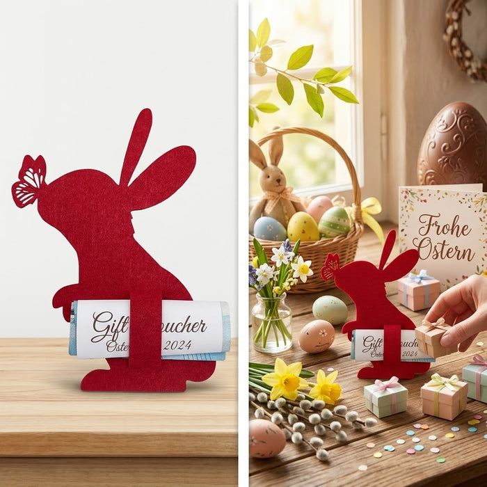 Hase mit Schmetterling Schlitz Geld