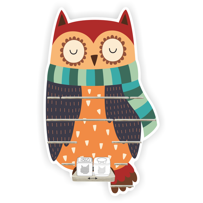 Regal für Musikbox - Herbsteule