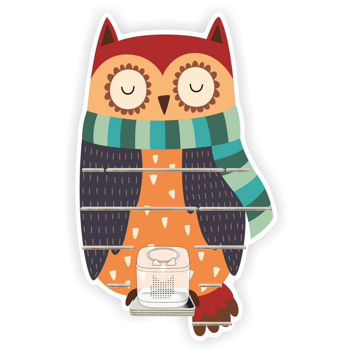 Regal für Musikbox - Herbsteule