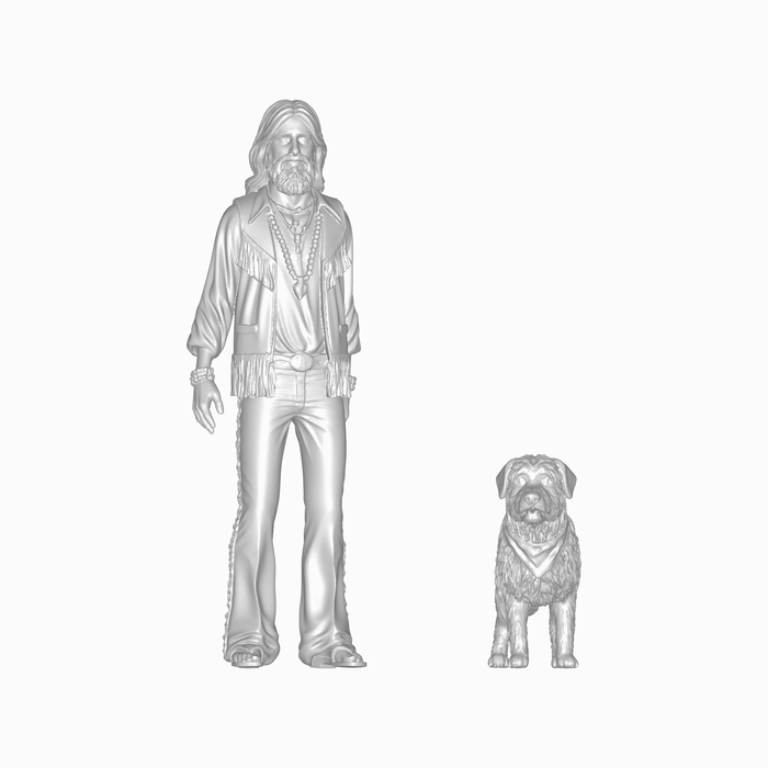 Hippie mit Hund - (DF-871)