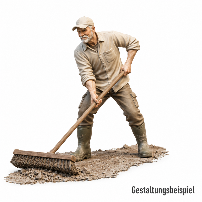 Hochwasserhelfer mit Schlamm - (DF-792)