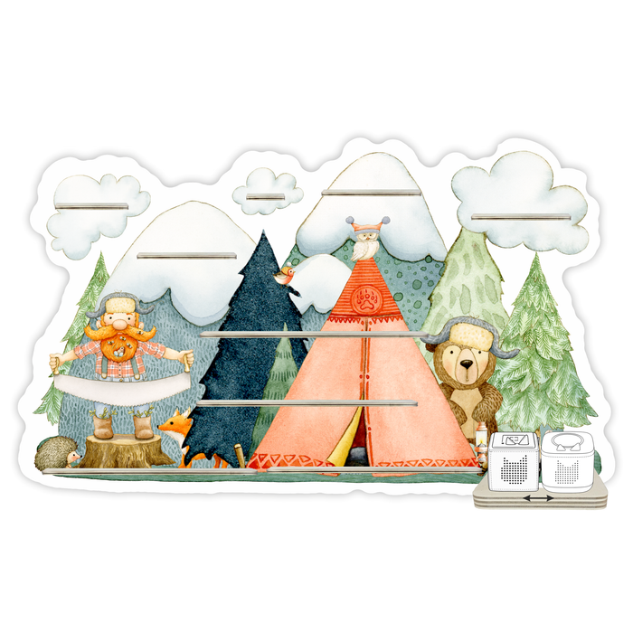 Regal für Musikbox - Holzfällergeschichte