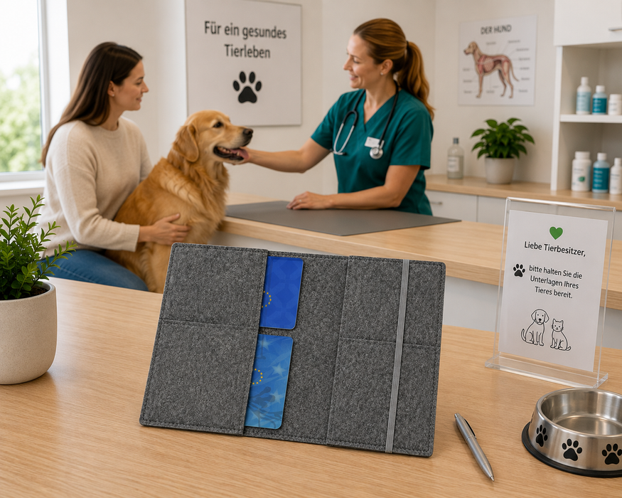 Hülle Hund für 4 Pässe