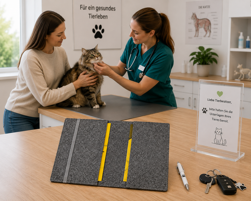 Hülle Katze für 2 Pässe