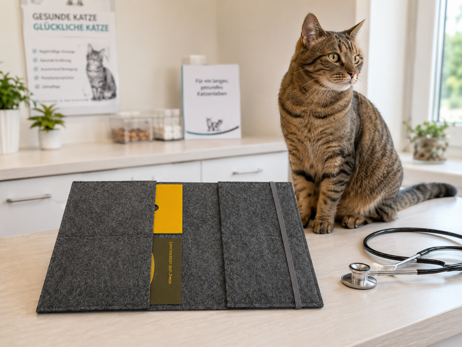 Hülle Katze für 4 Pässe