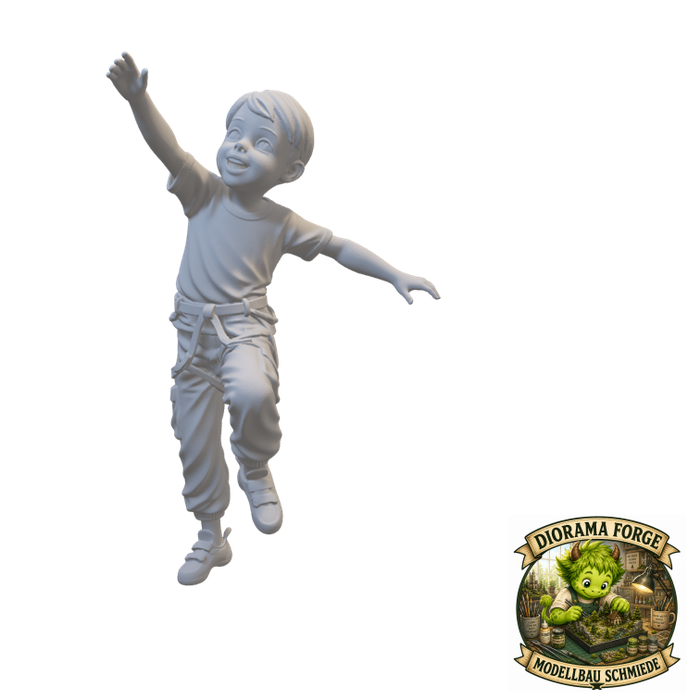 Boulder Kind klettert - (DF-714)