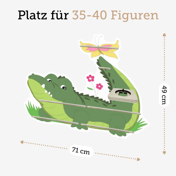 Regal für Musikbox - Krokodil im Gras