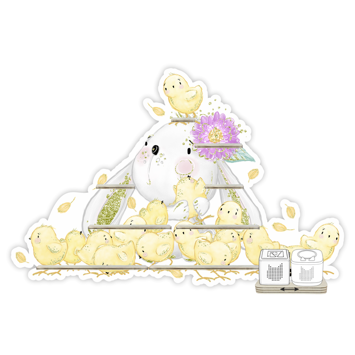 Regal für Musikbox - Kükenhase