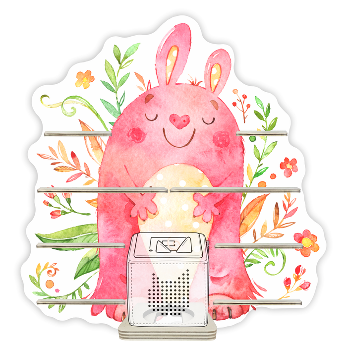 Regal für Musikbox - Kuschelmonster mit Blumen