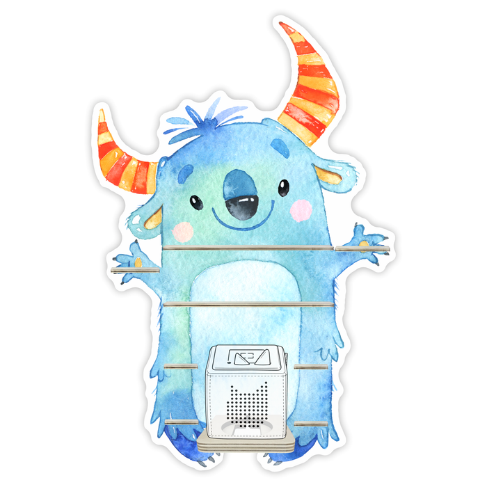 Regal für Musikbox - Kuschelmonster mit Ringelhörner