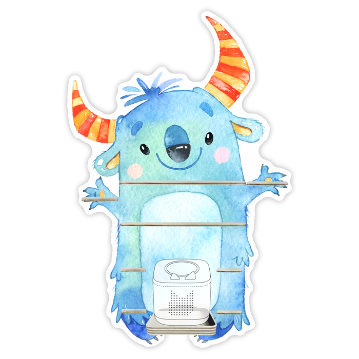 Regal für Musikbox - Kuschelmonster mit Ringelhörner