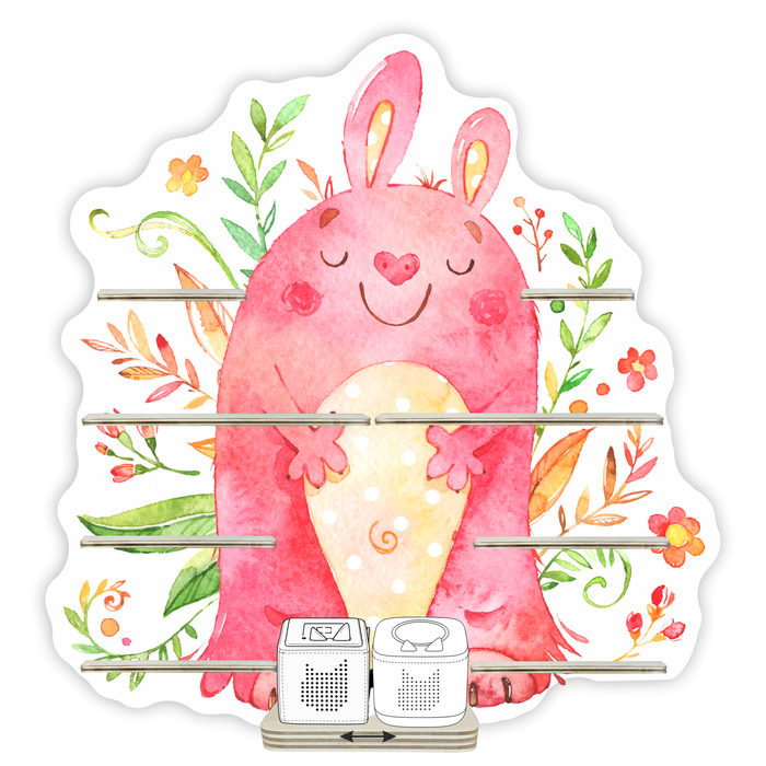 Regal für Musikbox - Kuschelmonster mit Blumen