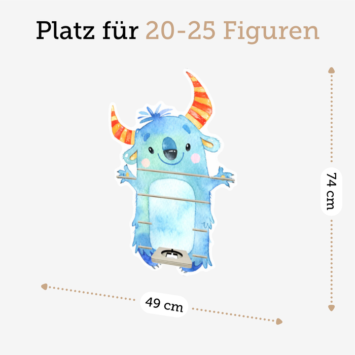 Regal für Musikbox - Kuschelmonster mit Ringelhörner