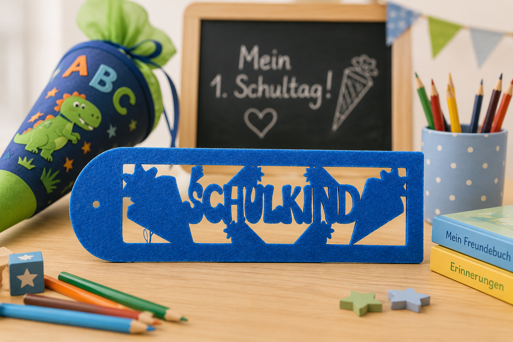 Lesezeichen Schulkind 4er set