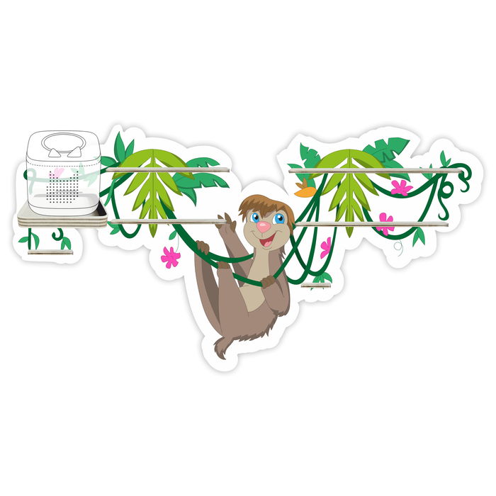 Regal für Musikbox - Liane mit Faultier