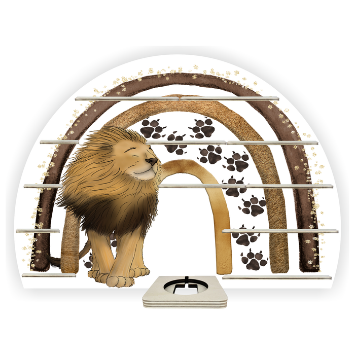 Regal für Musikbox - Löwe