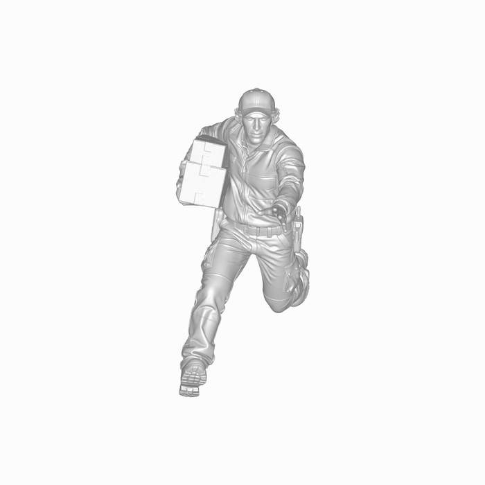 Zusteller mit Paketen - (DF-1272)
