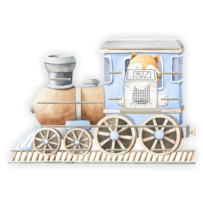 Regal für Musikbox - Lokomotive mit Fuchs