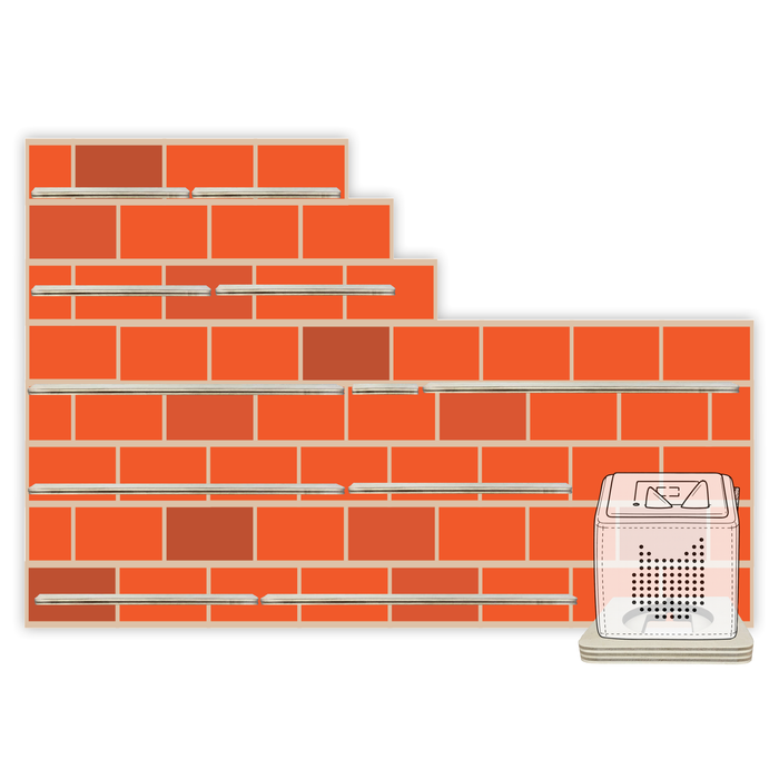 Regal für Musikbox - Mauer