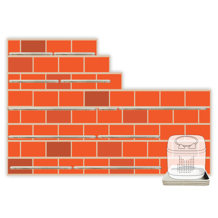 Regal für Musikbox - Mauer