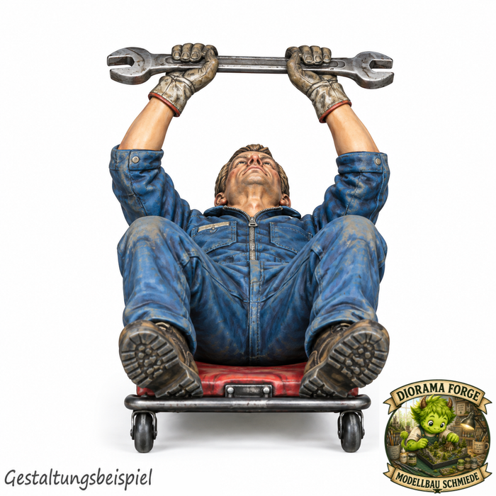 Mechaniker auf Rollbrett - (DF-1088)