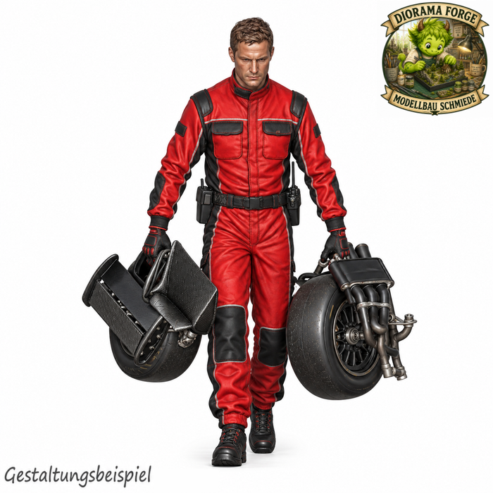 Mechaniker mit Ersatzteilen - (DF-1094)
