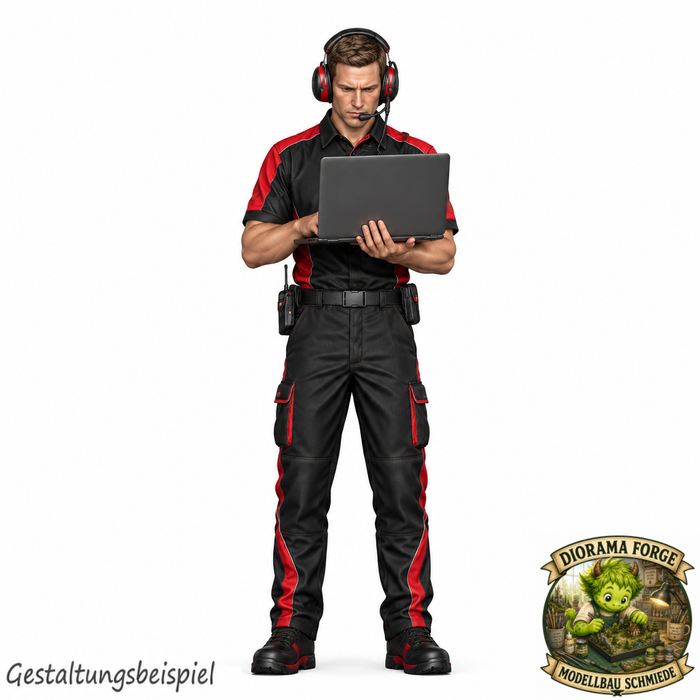 Mechaniker mit Laptop - (DF-1097)
