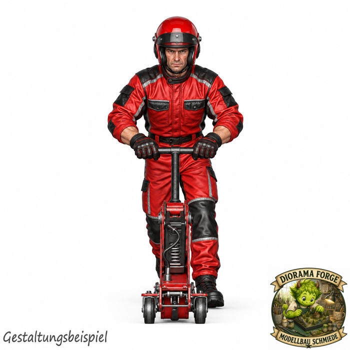 Mechaniker mit Wagenheber - (DF-1106)
