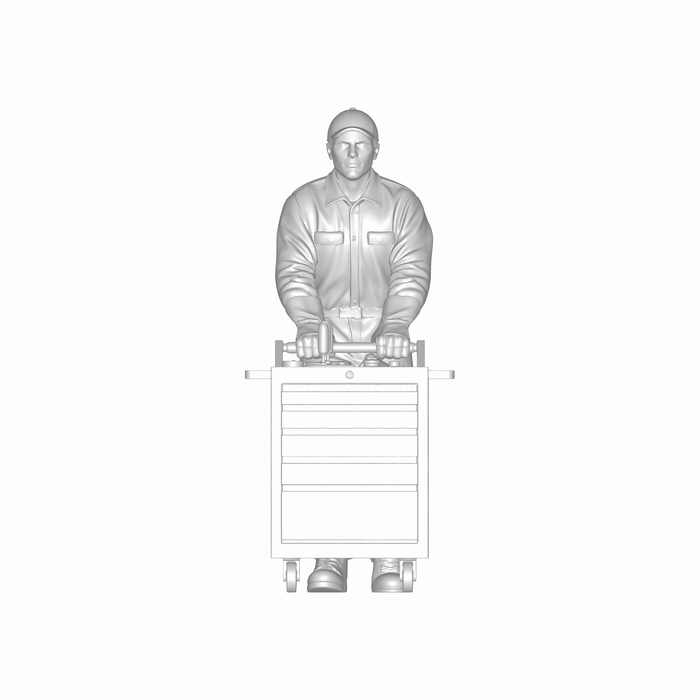 Mechaniker mit Werkzeugwagen - (DF-1107)