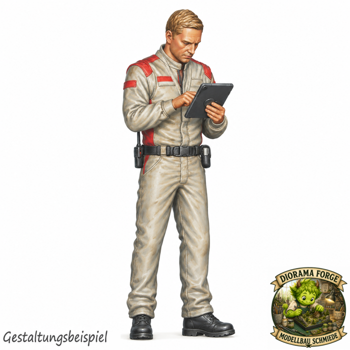 Mechaniker studiert Daten - (DF-1114)