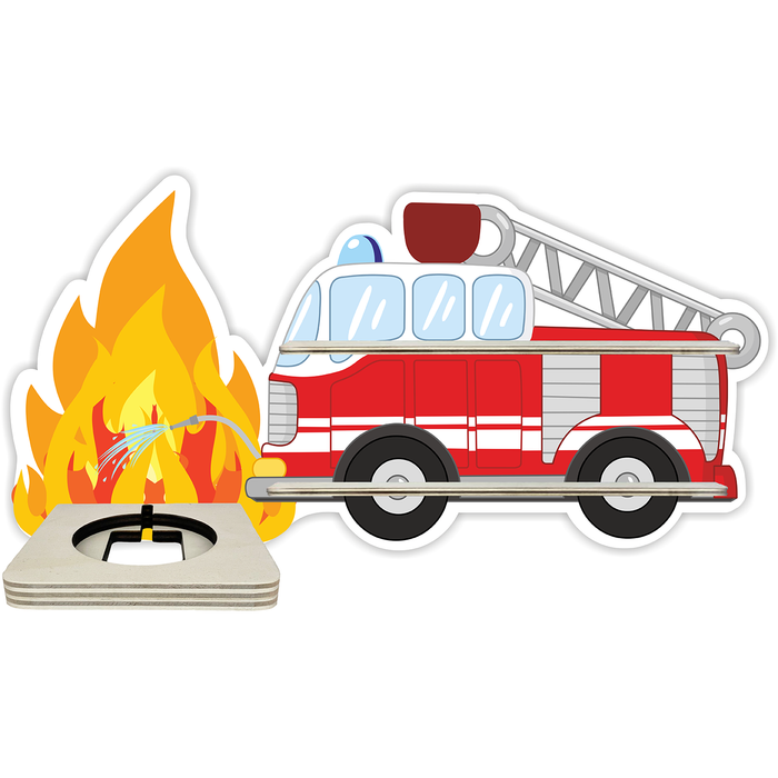 Regal für Musikbox - Starter Set - Feuerwehrbrand