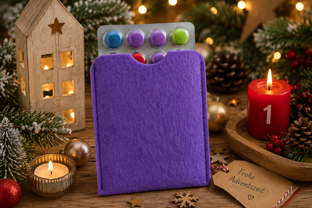 Hülle für Adventkalender to go, mini, 4er Set