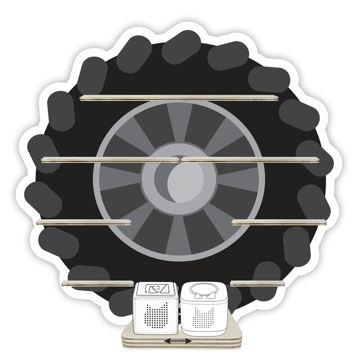 Regal für Musikbox - Monstertruck Reifen