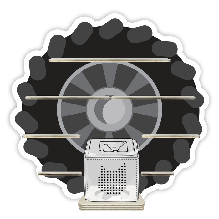 Regal für Musikbox - Monstertruck Reifen