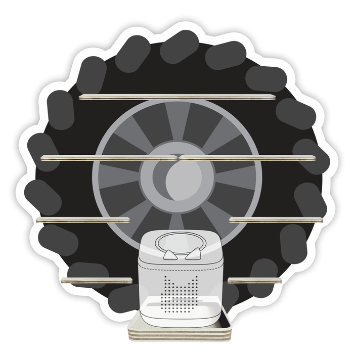 Regal für Musikbox - Monstertruck Reifen