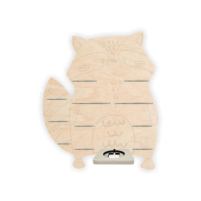 Regal für Musikbox - Natur Tier Waschbär