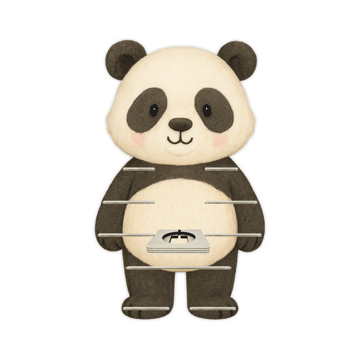 Regal für Musikbox - Panda