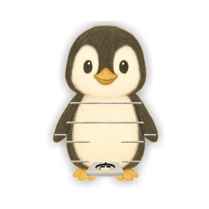 Regal für Musikbox - Pinguin