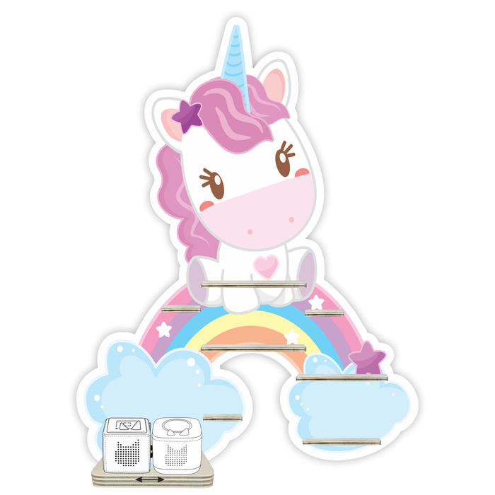 Regal für Musikbox - Regenbogeneinhorn