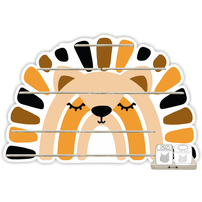 Regal für Musikbox - Regenbogensafari Löwe